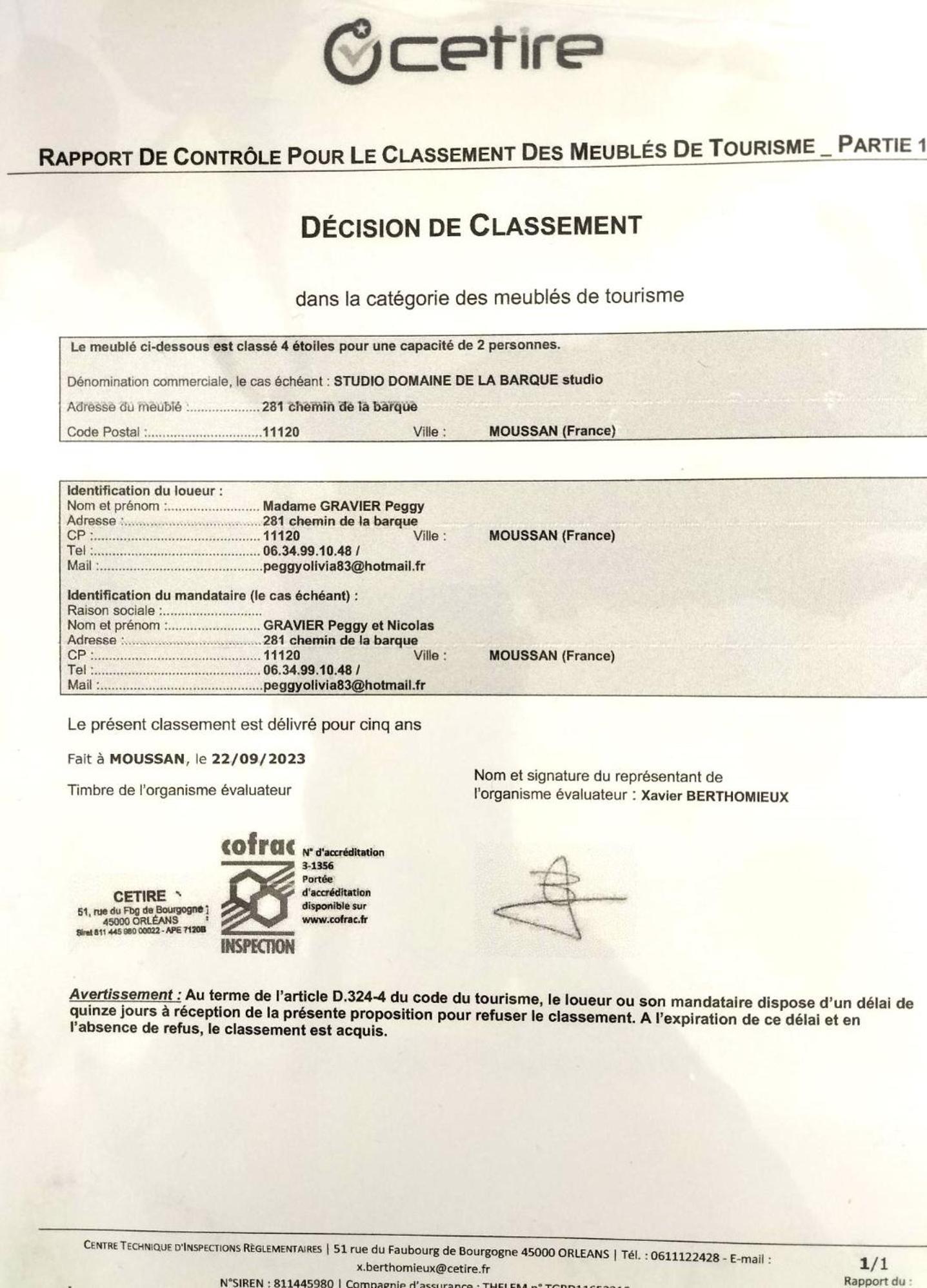 Studio 2 Personnes A Moussan Εξωτερικό φωτογραφία
